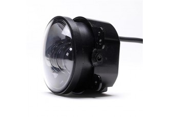 2pcs 4" 30W 6-LED 6500K White Light IP67 Die-cast Aluminum Fog Lamps for Jeep Black