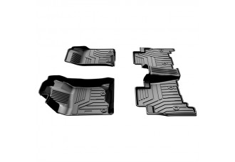 Custom Fit  3D TPE All Weather Car Floor Mats Liners for Toyota 4 Runner/Lexus GX460 2014-2019 (1st & 2nd Rows, Black)