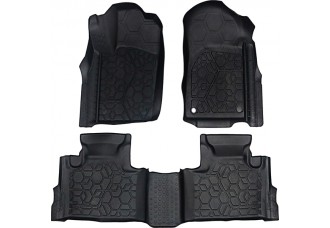 All-Weather TPE Floor Mats for 2016-2019 Jeep Grand Cherokee Full Set Black